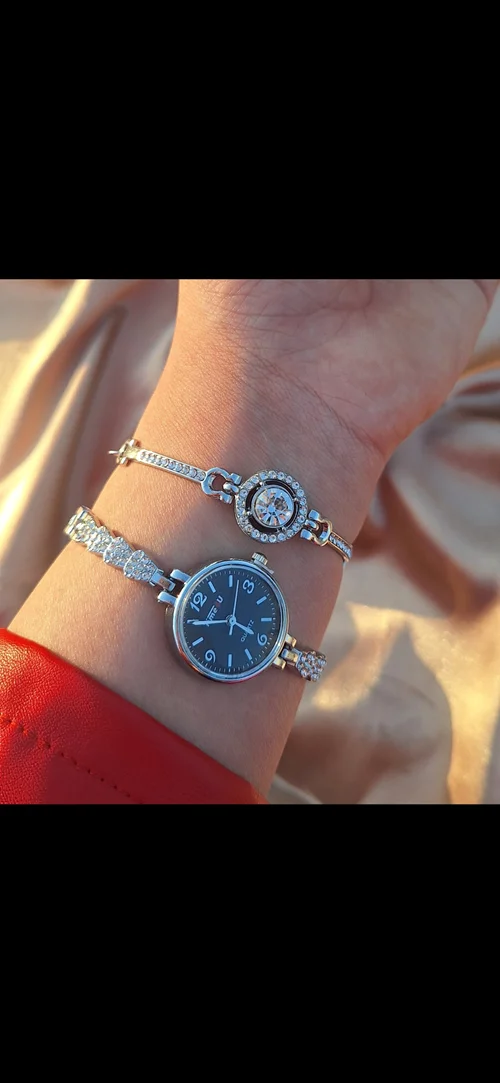 ساعت مچی عقربه ای زنانه مدل فول نگین