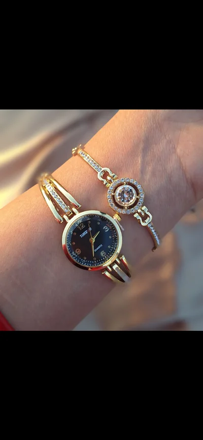 ساعت مچی عقره ای زنانه مدل فول نگین