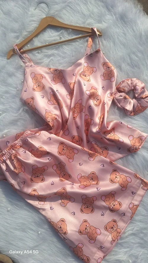 ست لباس خواب ساتن